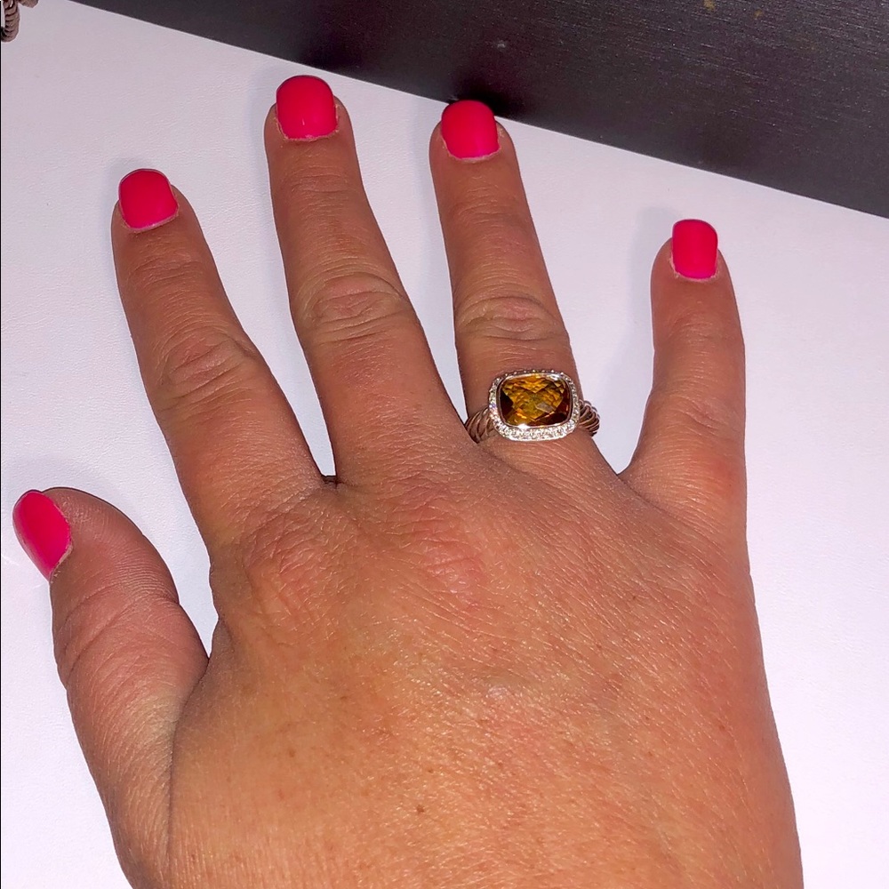David Yurman Noblesse Citrine & Diamond Ring